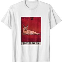 T-shirt Carte de Tarot Le Floppa Caracal Cat pour Hommes — T-shirts pour hommes