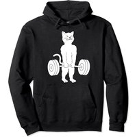 Hoodie Lifting Chat Deadlift - Kitty Powerlifting — Sweats à capuche pour hommes