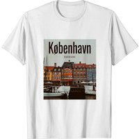 T-shirt Copenhagen Danemark pour hommes - Noir