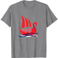 T-shirt Dragon Boat avec Drapeau de Norvège pour Hommes — T-shirts pour hommes