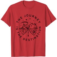 T-shirt minimal Railroader The Journey Is The Destination pour hommes