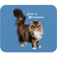 Love Is Maine Coon Cat Mouse Pad — Mouse Pads & Desk Mats