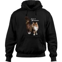 Hoodies Unisex Love Is Maine Coon Cat — Sweats à capuche pour hommes