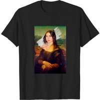 T-shirt pour hommes Portrait de Mona Lisa de Dua Lipa