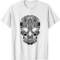 Metal Detecting Skull Tools Dig Life T-Shirt for Men — Mens T Shirts