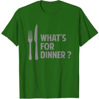 T-Shirt What's For Dinner? pour hommes en noir
