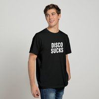 T-shirt Disco Sucks pour hommes en noir