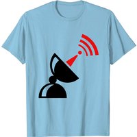 T-Shirt Satellite Dish Aerial Rooftop pour Hommes