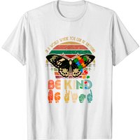 T-shirt Papillon pour Hommes - Design Soyez Gentil en Noir