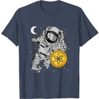 T-Shirt Cosmos Astronaute Atteignant le Cosmos ATOM Coin — T-shirts pour hommes