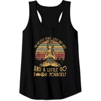 I'm Mostly Peace Love And Light & Little Go F Yourself Tank Top — Mens T Shirts