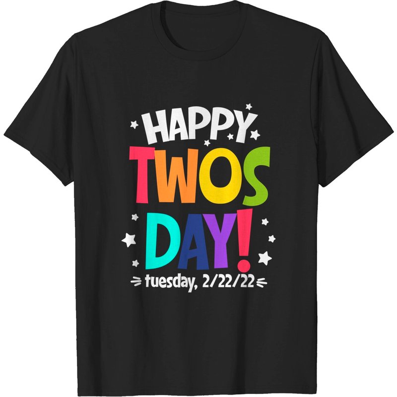 T-shirt Numérologie Happy 22222 Twosday pour hommes — T-shirts pour hommes