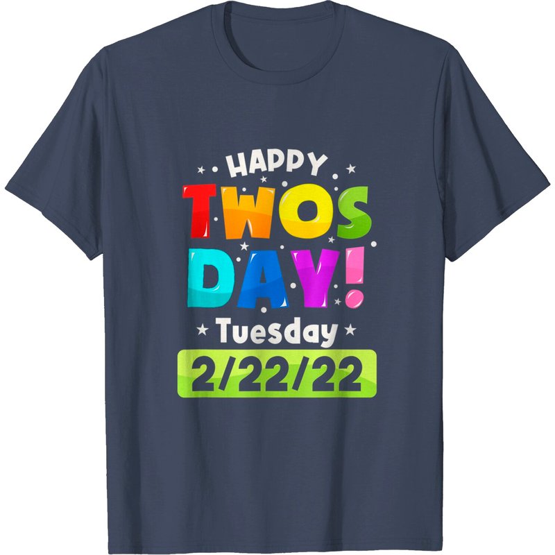T-shirt pour hommes Happy Twosday 2022 - 2 février 2022 — T-shirts pour hommes