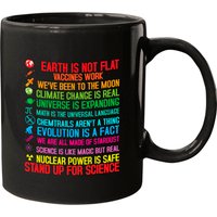 Earth Is Not Flat Vaccines Work Climate Change Science Mug — Mugs & Tumblers