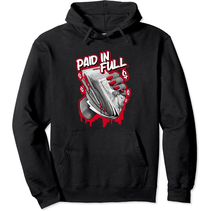 Hoodie Paid In Full Rouge Thunder pour Unisexe — Sweats à capuche pour hommes