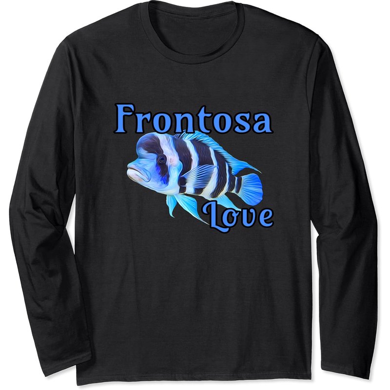 T-shirt à manches longues Frontosa Cichlid Love de World Of Fish — T-shirts pour hommes