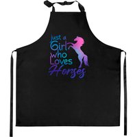Just A Girl Who Loves Horses Pullover Kitchen Apron