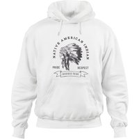 Hoodie à Capuche Cherokee Tribe Fierté et Respect Amérindien