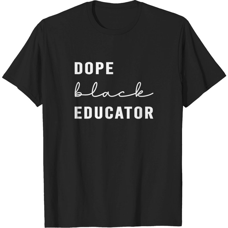 T-shirt Dope Noir Éducateur Enseignant pour Hommes