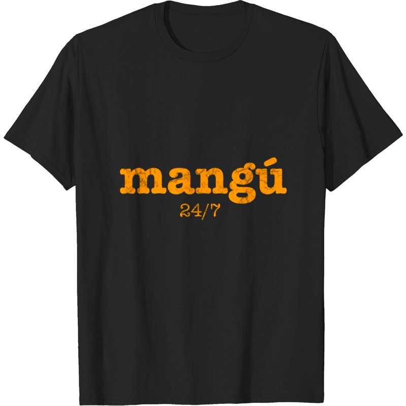 Mangu 24/7 Dominican Republic T Shirt for Men - Black — Mens T Shirts