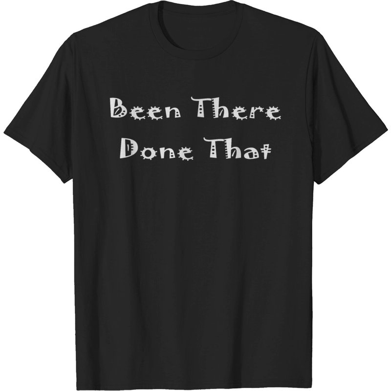 T-shirt pour hommes Been There Done That en noir