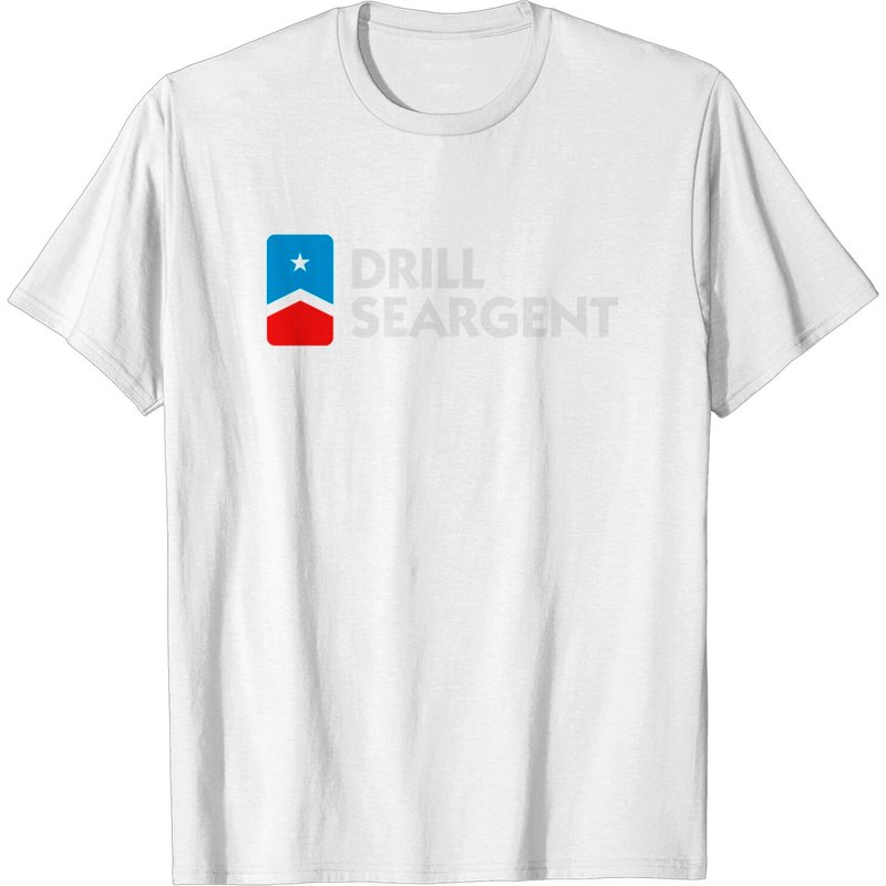 T-shirt Drill Sergeant pour hommes en noir
