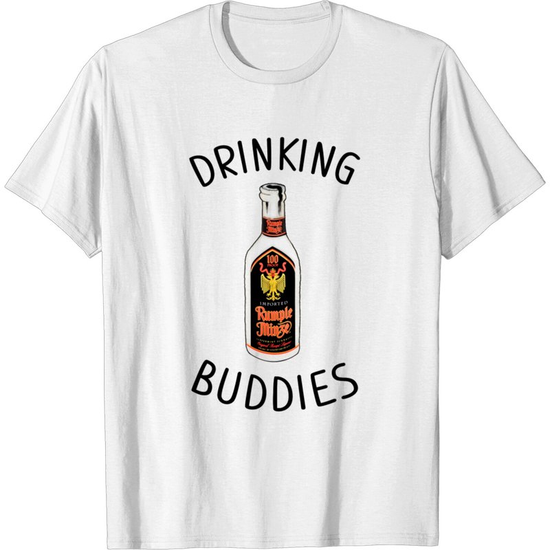 T-shirt pour hommes Drinking Buddies Milk And Rumple Minze