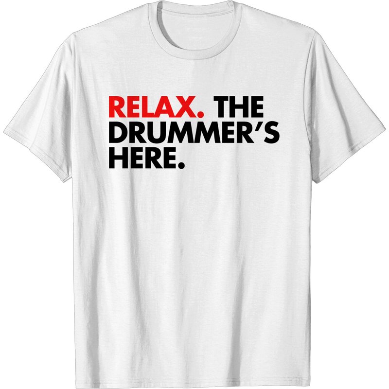 T-Shirt Relax, The Drummers Here pour hommes — T-shirts pour hommes