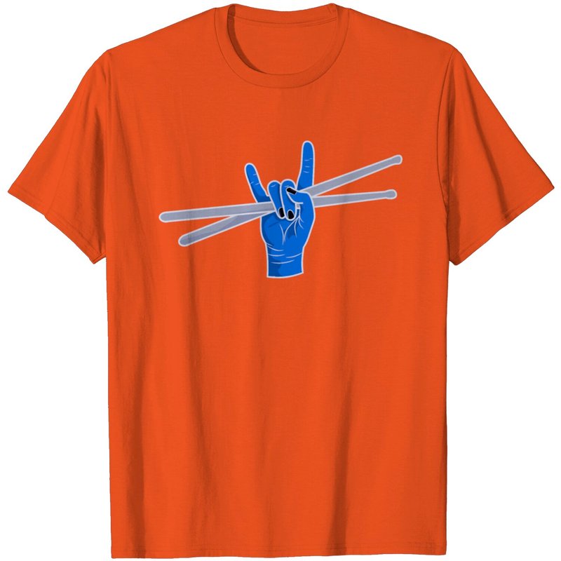 T-shirt Drum Sticks pour hommes en noir — T-shirts pour hommes
