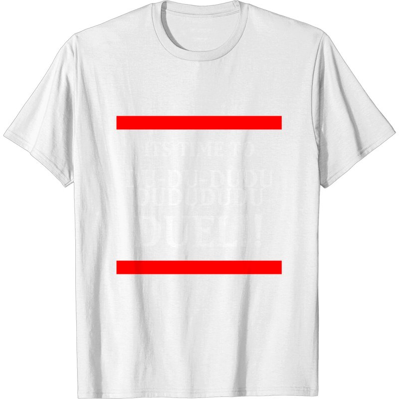 T-shirt pour hommes It's Time To Duel en noir