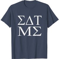 T-Shirt Eat Me In Greek College pour hommes - Noir