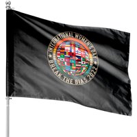 International Women's Day Break The Bias 2022 Feminist Girl Flags — Decorative Flags
