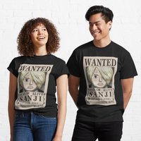 T-shirt classique Sanji First Wanted Poster pour hommes — T-shirts pour hommes