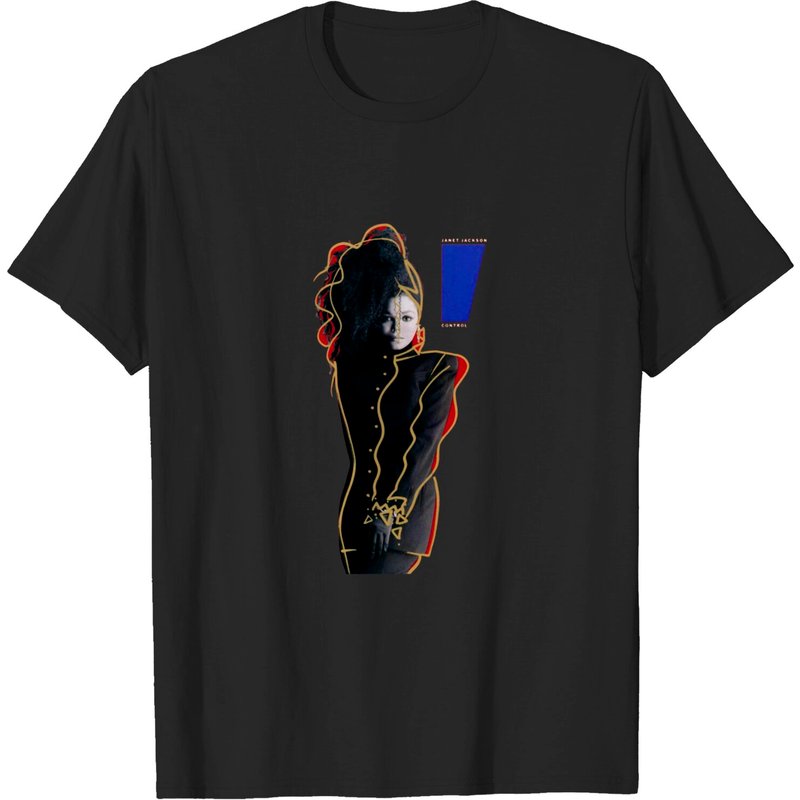 T-Shirt Noir pour Hommes Janet Jackson — T-shirts pour hommes