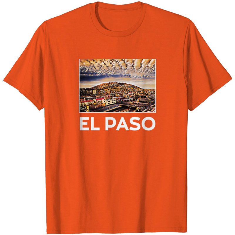 T-Shirt Skyline d'El Paso pour Hommes — T-shirts pour hommes
