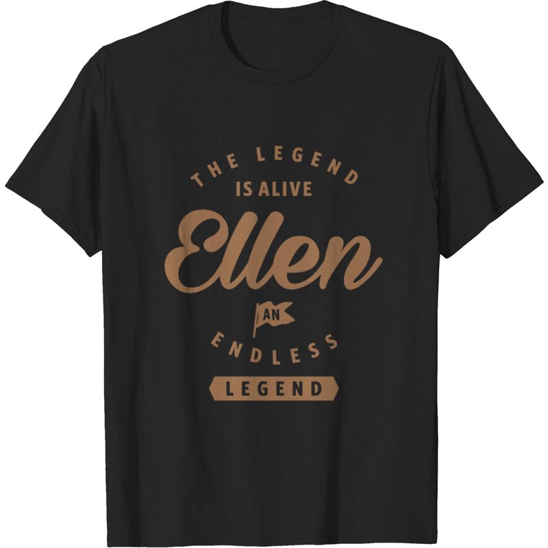 T-Shirt Ellen pour hommes - Noir — T-shirts pour hommes