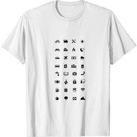 T-shirt Information Emojis pour hommes en noir — T-shirts pour hommes