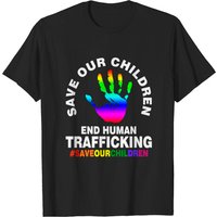 T-Shirt Save Our Children Mettons Fin à la Traite des Êtres Humains — T-shirts pour hommes