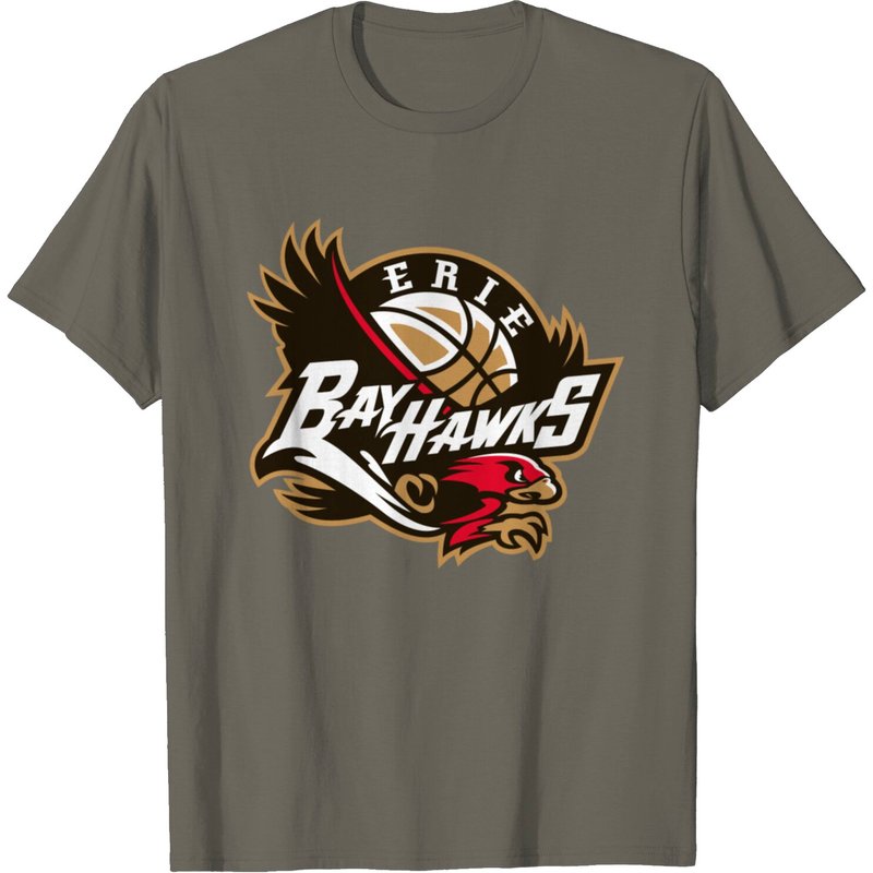 T-Shirt pour hommes Erie Bayhawks en noir — T-shirts pour hommes
