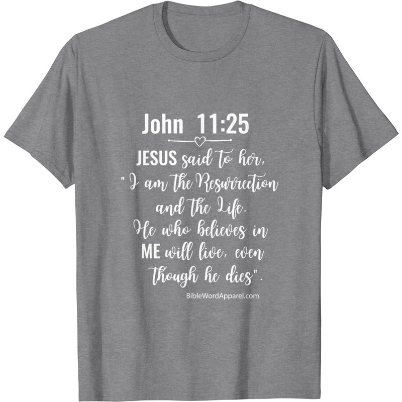 T-Shirt John 11 25 PNG pour hommes — T-shirts pour hommes