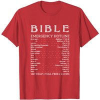 T-shirt Écritures d'Urgence Bible Hotline pour Hommes