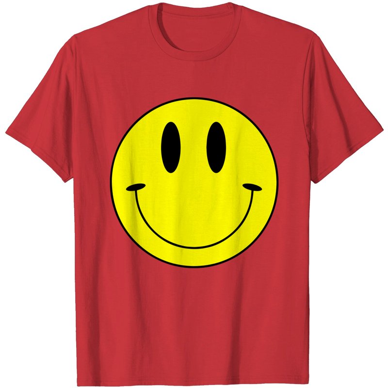 T-shirt Smiley Face pour hommes en noir — T-shirts pour hommes