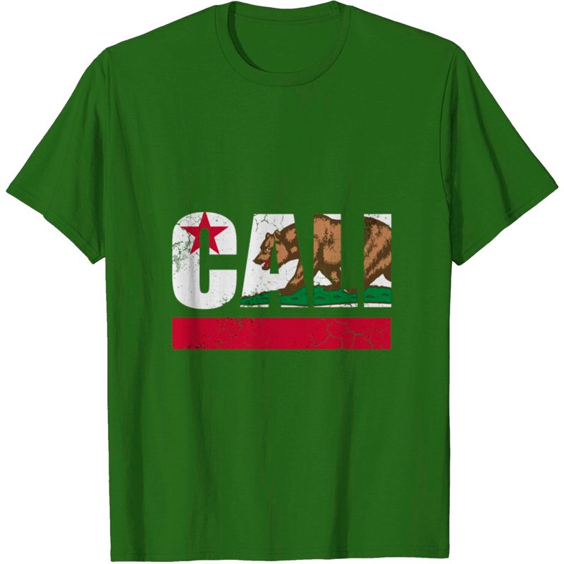 T-shirt pour hommes California Republic Cali Flag Vintage Fade — T-shirts pour hommes