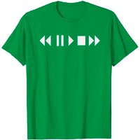 T-shirt Play Pause Reverse Fast Forward Stop pour hommes — T-shirts pour hommes