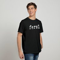 Feral Graphic T Shirt for Men in Black