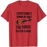 Violin Fiddle Player Gifts T-Shirt for Men — Mens T Shirts