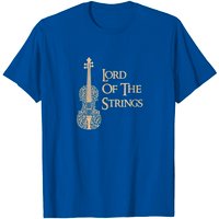Lord Of The Strings Violin Cello Fiddle T Shirt for Men — Mens T Shirts