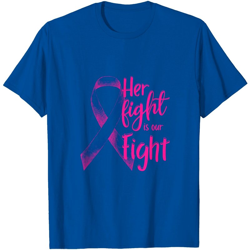 T-Shirt Her Fight Is Our Fight pour Hommes en Noir