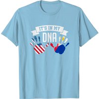 American And Filipino Its In My DNA Mix Heritage T Shirt — Mens T Shirts