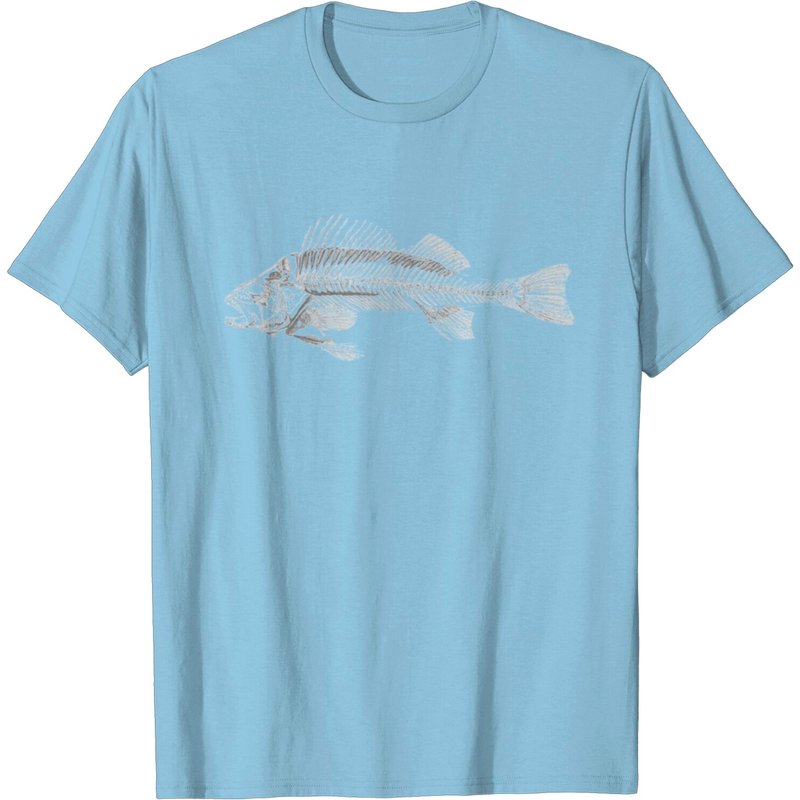 T-shirt Fish Bones pour hommes en noir — T-shirts pour hommes